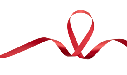 Aids awareness red ribbon