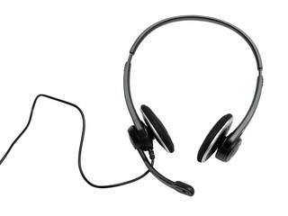 audio headset  - clipping path