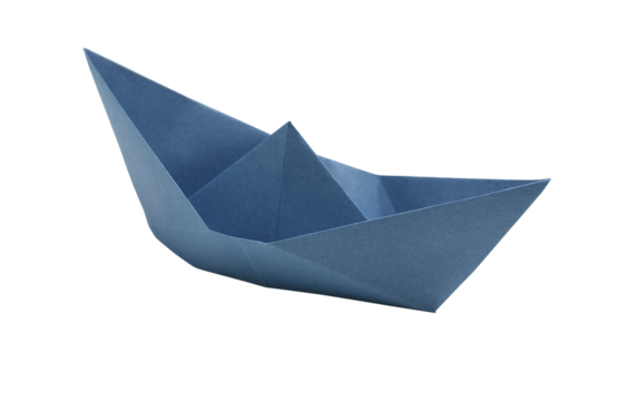 Boat in origami - Powered by Adobe