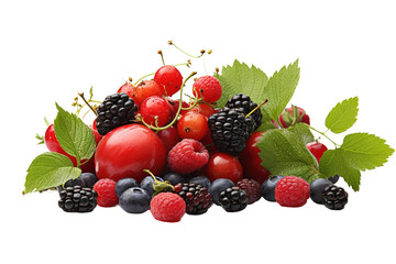 Assorted Berries and Raspberries. A collection of various berries and raspberries placed neatly....