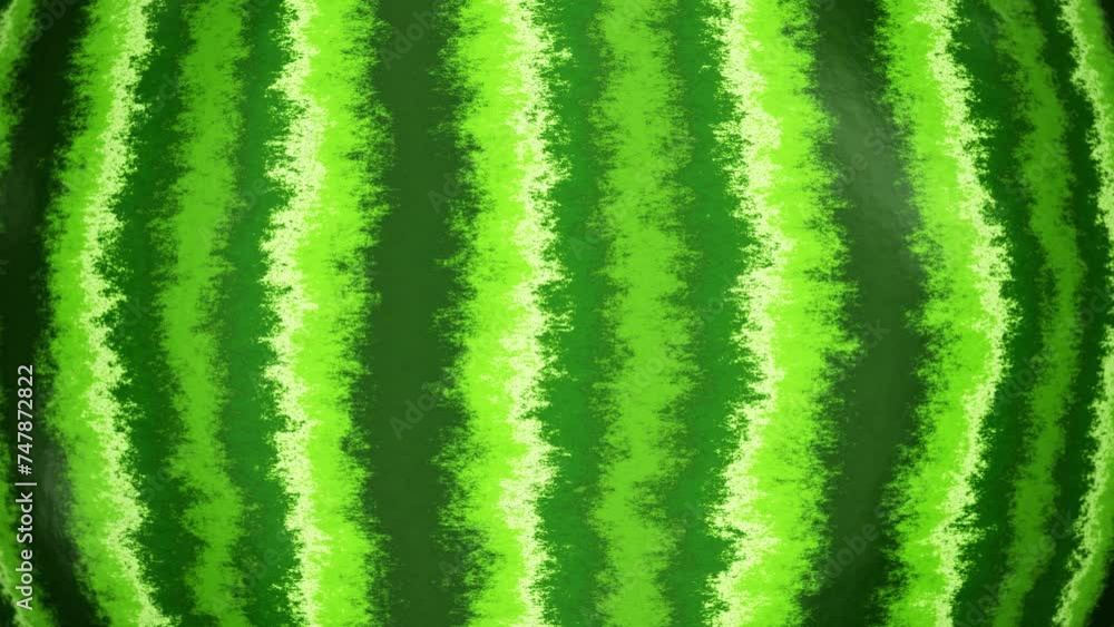 Poster realistic extreme closeup camera looping 3d animation of the spinning watermelon rendered in uhd as 