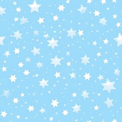 Blue and white background with stars