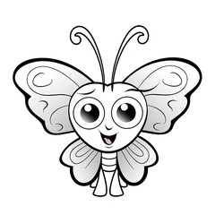 Obraz premium Silhouettes of butterflies. Black pictures of funny butterflies. Insect butterfly black silhouette, winged gorgeous animal, vector illustration