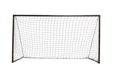 Soccer Goal net. The netting is taut, and the goalposts are sturdy, ready for intense gameplay. The image conveys a sense of anticipation and readiness for action.