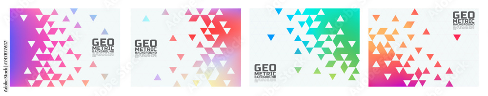 Poster set of the template with gold gradient on the border position and space for text. gold gradient back