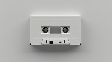 Obraz premium whtie cassette isolated on white background, mock up 