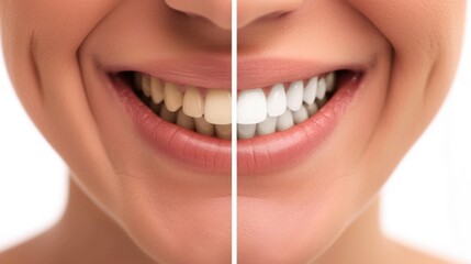 Before and After Comparison of Teeth Whitening Treatment