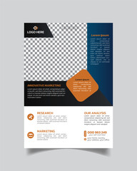 Minimal Corporate Business Flyer or Agency Business Leaflet Creative Business Flyer Template