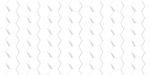 Abstract 3d background. Abstract white background with hexagons. Abstract hexagon polygonal pattern background vector. seamless bright white abstract honeycomb background.