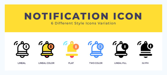 Fototapeta premium Notification symbol icon vector. symbol illustration