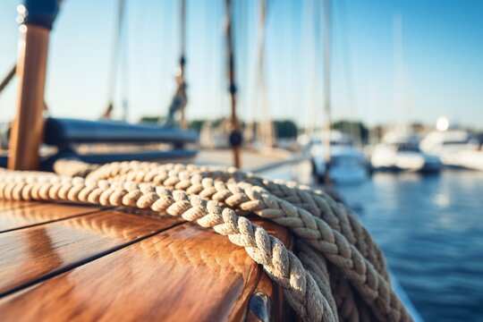 a rope on a boat