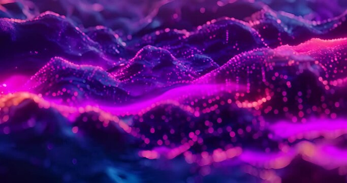 abstract glowing height map