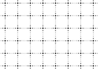 大小のスクエアドットパターンのシームレス背景_格子5