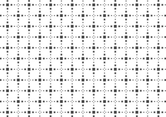 大小のスクエアドットパターンのシームレス背景_格子1