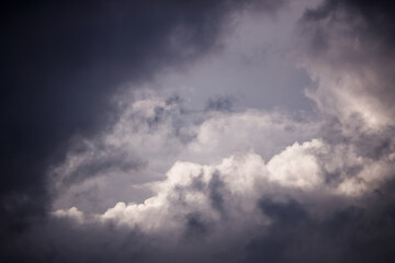 Detail of storm clouds in Ruidera