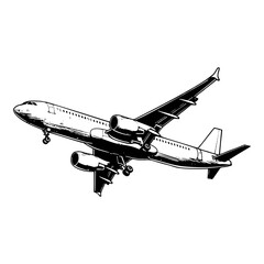 Fototapeta na wymiar airplane outline. Vector illustration. airplane sketch. airplane outline drawing. Airplane path line drawing. airline linear style. flight outline. aircraft, Plane. isolated on white background. 