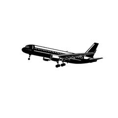 airplane outline. Vector illustration. airplane sketch. airplane outline drawing. Airplane path line drawing. airline linear style. flight outline. aircraft, Plane. isolated on white background.
