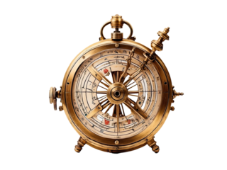 antique brass compass