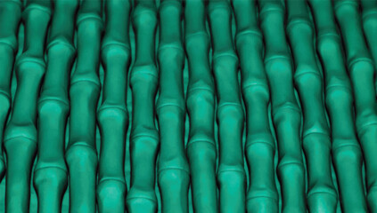 Obraz premium Plasticine green bamboo stalks texture background 