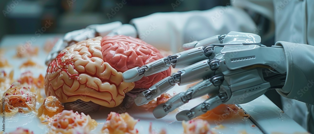 Aufkleber in the future, doctors will use robotics and innovative medical technology to diagnose and examine t