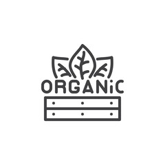 Obraz premium Organic products line icon