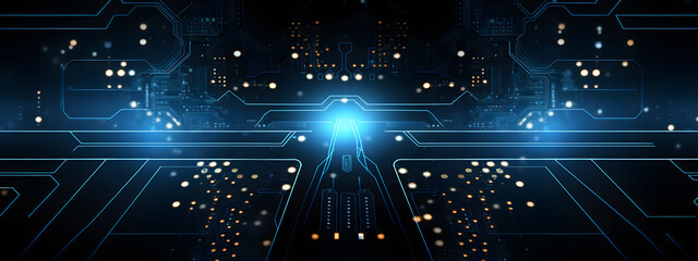 blue elegant tech background