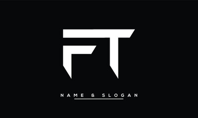 FT,  TF,  F,  T  Abstract  Letters Logo Monogram