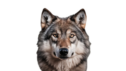 Fototapeta premium Wolf animal cut out. Isolated wolf on transparent background