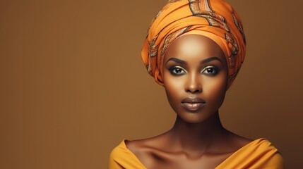African young women's fashion portrait