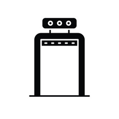 Metal Detector icon vector stock illustration