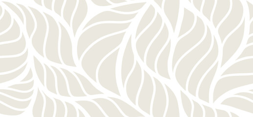 Abstract leaf leaves fall seamless pattern.