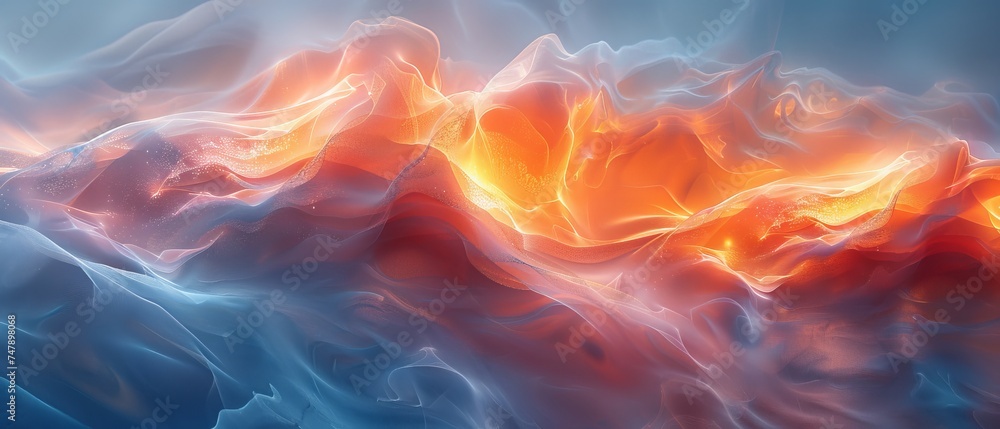 Aufkleber mesmerizing 3d abstract multicolor visuals