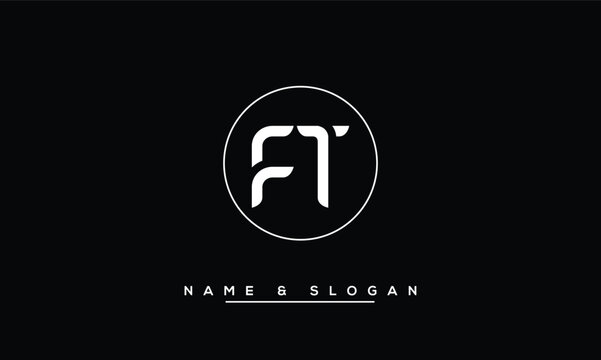 FT,  TF,  F,  T  Abstract  Letters Logo Monogram