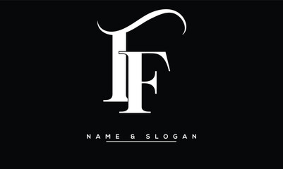 FT,  TF,  F,  T  Abstract  Letters Logo Monogram