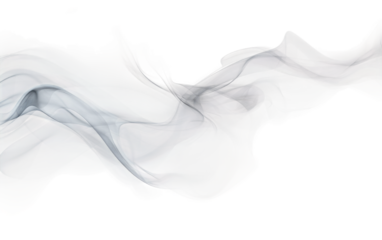 A close up view of swirling white smoke. The smoke is wispy and ethereal, forming intricate shapes and designs that seem to float seamlessly in the air.