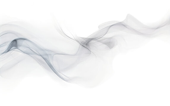 A close up view of swirling white smoke. The smoke is wispy and ethereal, forming intricate shapes and designs that seem to float seamlessly in the air.