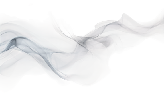 A close up view of swirling white smoke. The smoke is wispy and ethereal, forming intricate shapes and designs that seem to float seamlessly in the air.