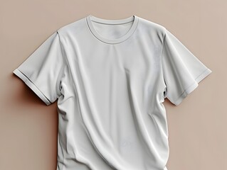 Grey T-Shirt Mockup in Realistic and Minimalist Styles