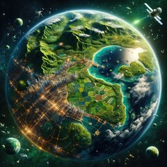 illustration de la planète terre 