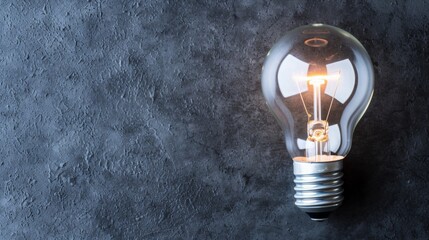 Lightbulb Symbolizing Innovation in Marketing - obrazy, fototapety, plakaty