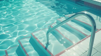 Swimming pool with a large pool where you can swim and train in peace. Generative AI
