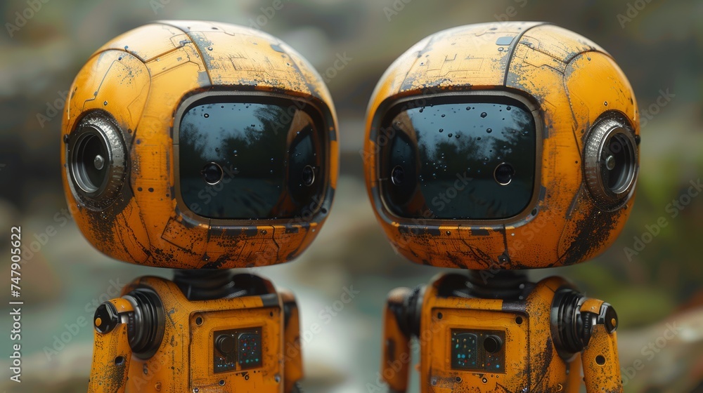 Poster Animated robots
