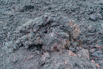  Luamanu and July 1974 Flow. Hawaiʻi Volcanoes National Park. Devils Throat. Chain of Craters Rd. 