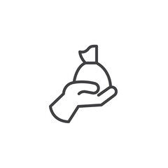 Charity Donation line icon