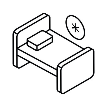 recommend clip art: Hospital bed for medical treatment, an editable vector of rehabilitation bed