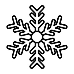 Snowflake line icon