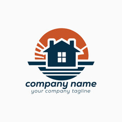 Logo for a Real State company, real estate logo, house logo design