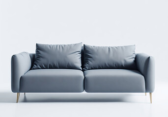 Modern sofa with pillows
