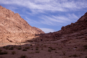 valley in the mountains of sinai