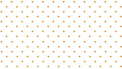White background with orange polka dot